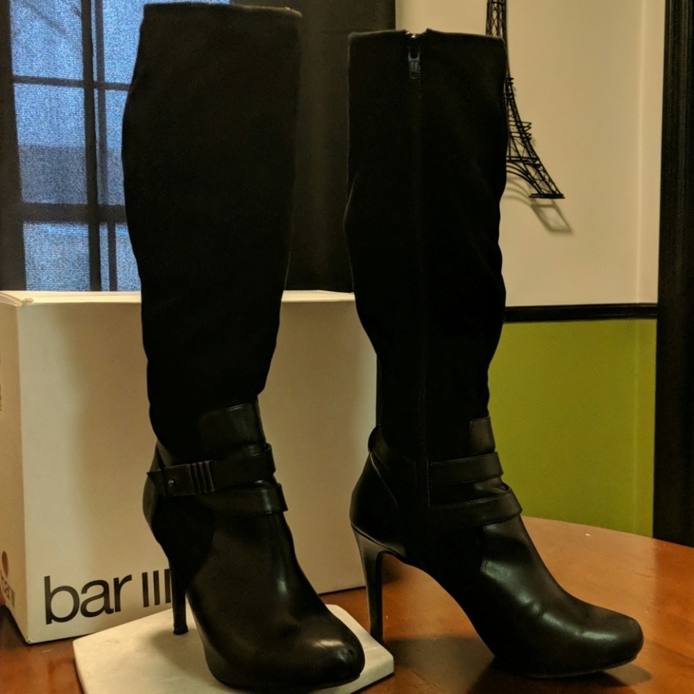 Black high boot